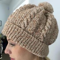 (N1727 Cabled Moss St Beanie)
